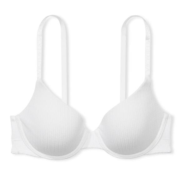 Victoria's Secret The T-shirt Lightly Lined Pointelle Demi Bra 38DDD - Picture 1 of 3
